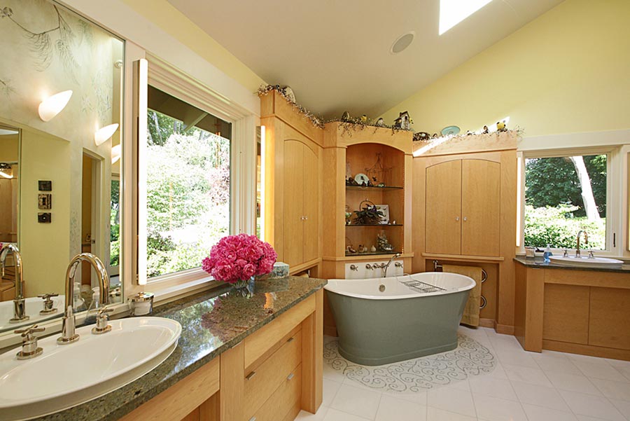 Custom Bathroom Cabinets Whidbey Island