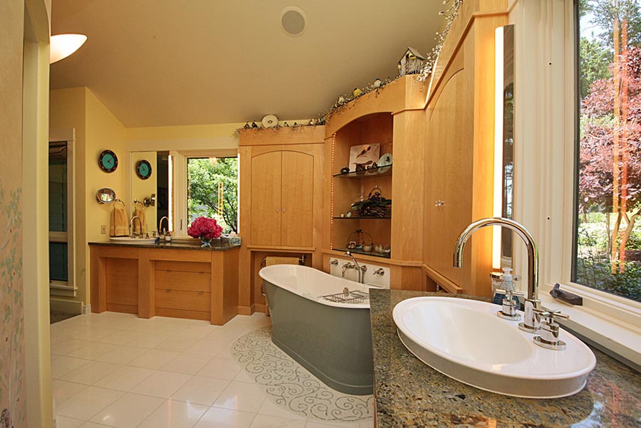 Custom Bathroom Cabinets Whidbey Island