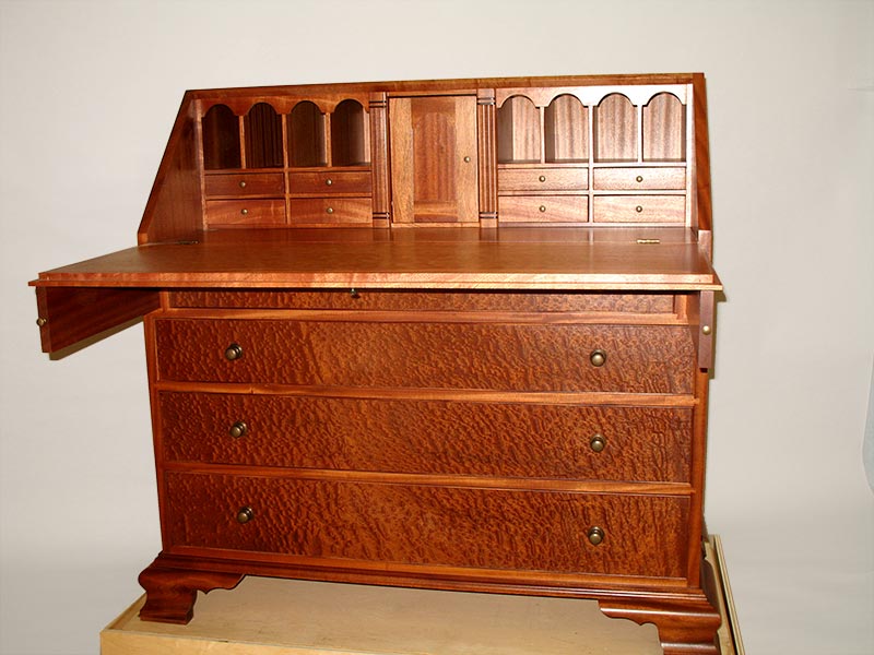 Custom Sapele Desk