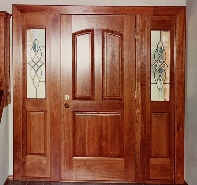 Custom Cherry Front Door