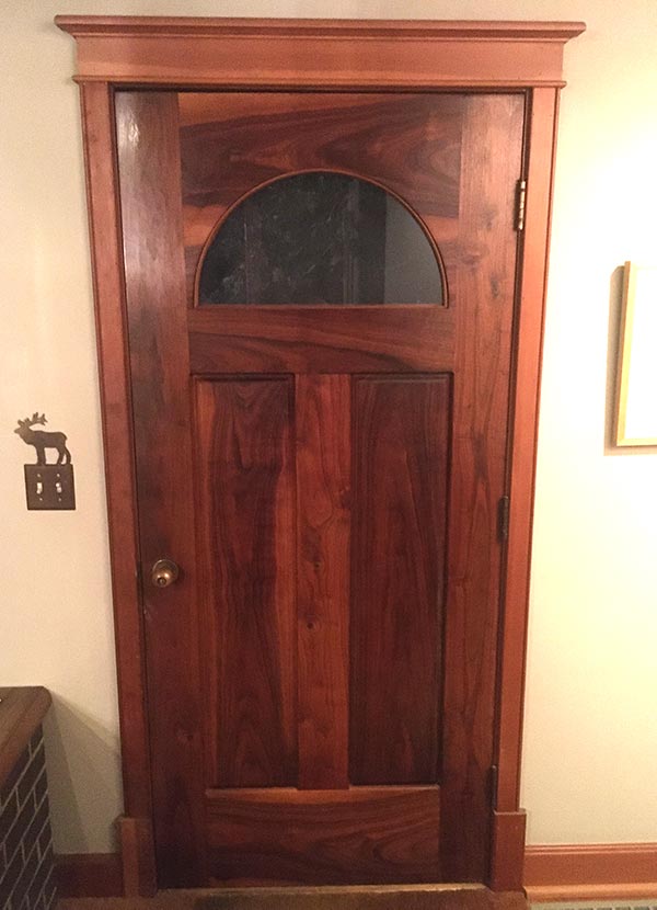 Custom Walnut Front Door