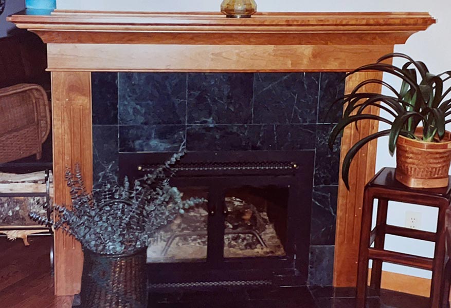 Cherry Fireplace Mantle