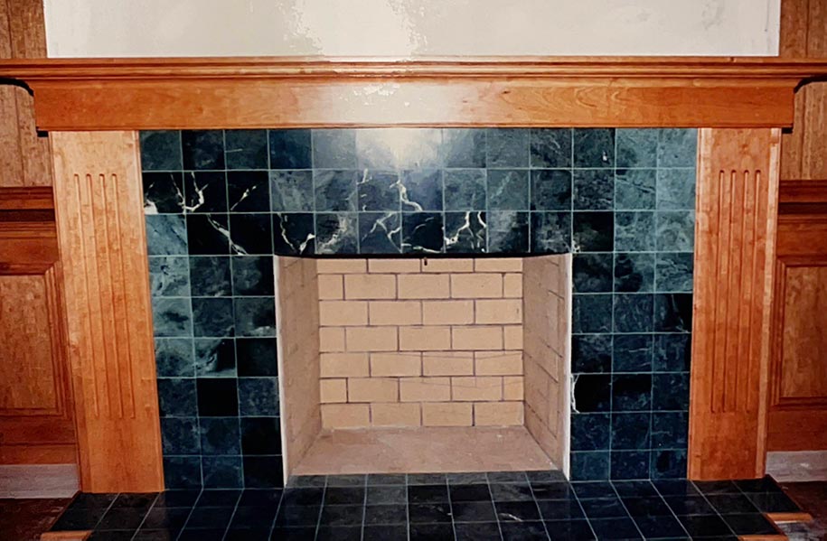 Cherry Fireplace Mantle